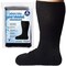 IMPRESA Extra Wide Socks for Men and Women - 2 Pairs Black Ankle Cast Socks - Stretches to 30" - Easy on Casts & Braces - Loose-Fitting Relief for Swollen Feet & Lymphedema